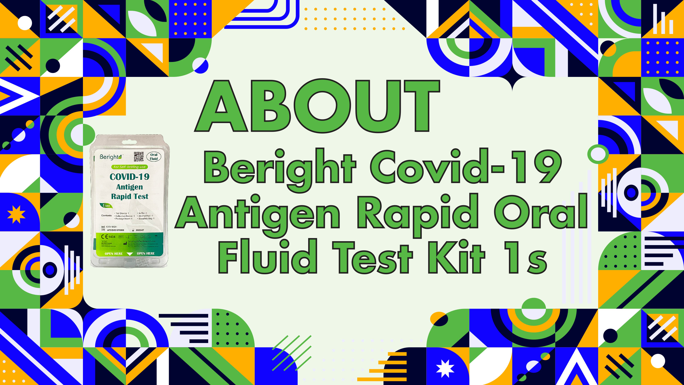 Beright Covid19 Antigen Rapid Oral Fluid Test Kit 1s (Saliva Test Kit